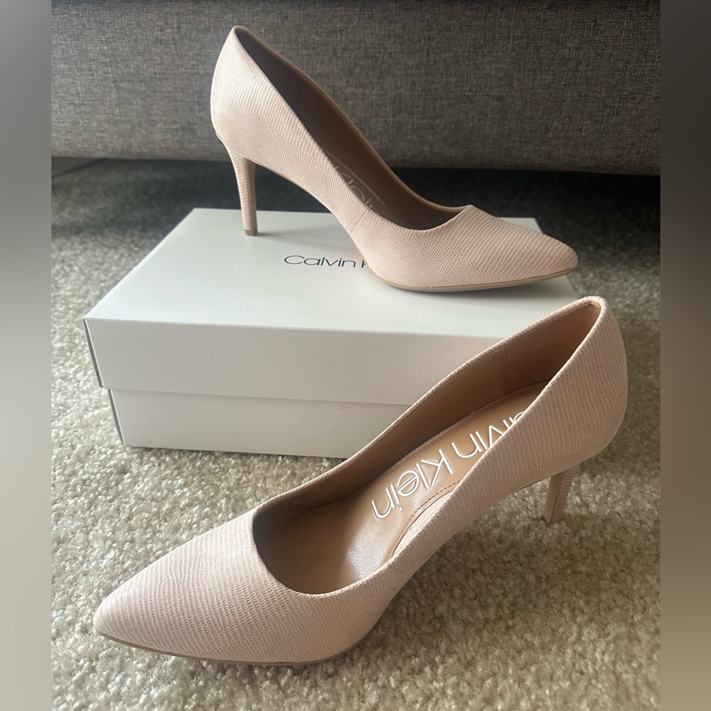 New Calvin Klein Pink Nude Heels